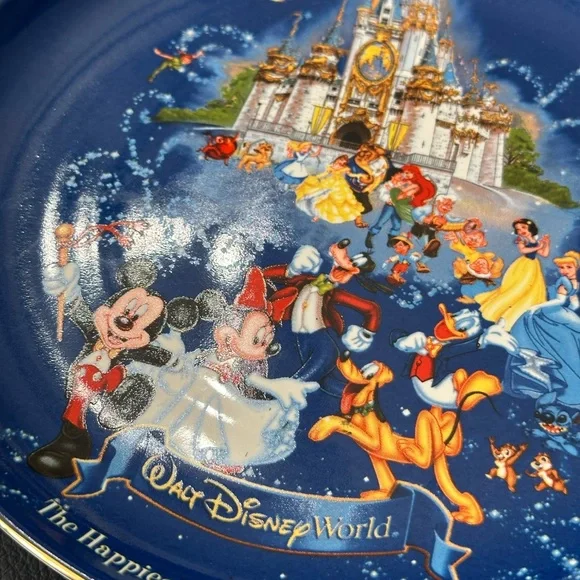 ✨ Walt Disney world display collection collectible plate 8” - Picture 5 of 6